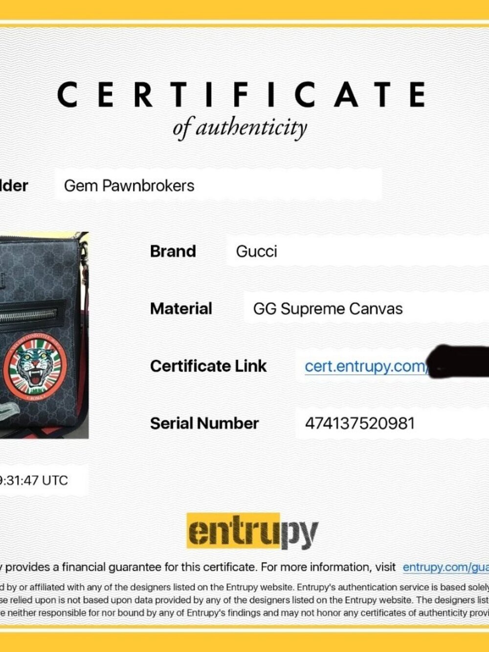 Gucci GG Supreme Monogram Night Courrier Messenger Bag 474137 - Picture 8 of 15